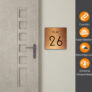 Flat Number Sign