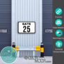 Custom Gate Number Sign