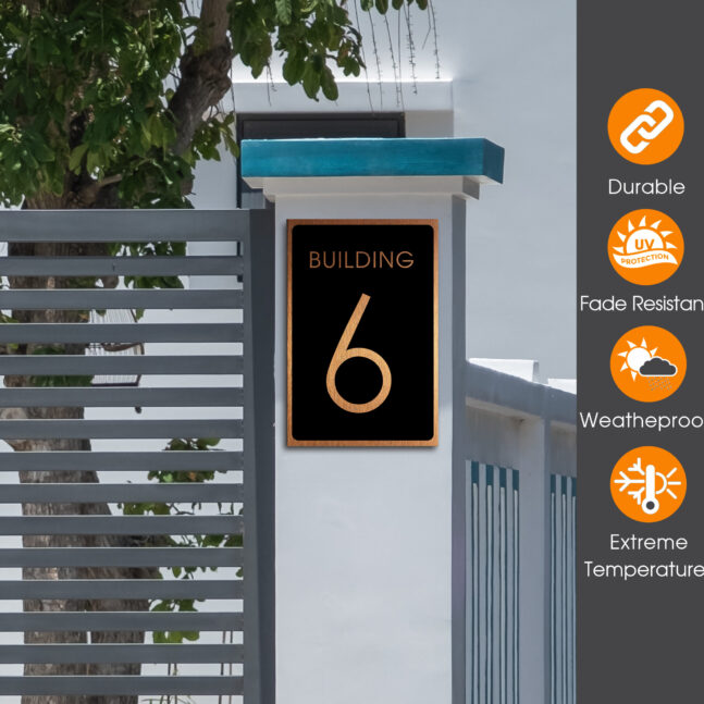 Weathyerproof Building Number Sign Building Number Sign