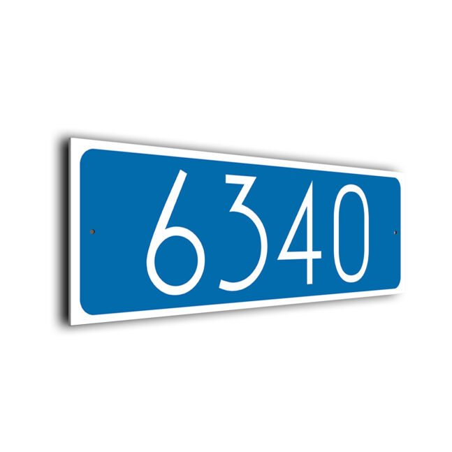 Custom Number Sign CNS235-B Custom Number Sign