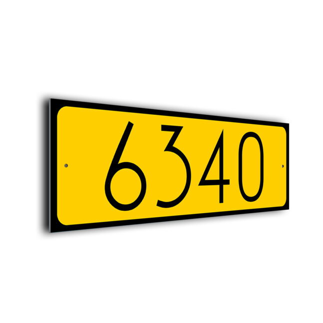 Custom Number Sign CNS235-Y Custom Number Sign