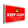 Keep Clear 24 Hour Access Required Sign