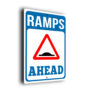 Speed Ramps Ahead Sign