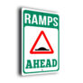 Speed Ramps Ahead Sign