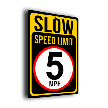 5MPH Speed Limit Sign for Car Parks