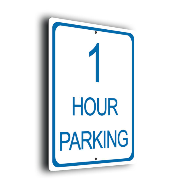 1 Hour Parking Sign
