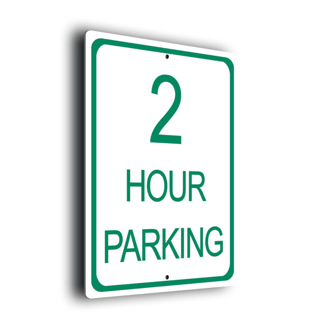 2 Hour Parking Sign
