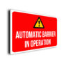 Automatic Barrier Sign