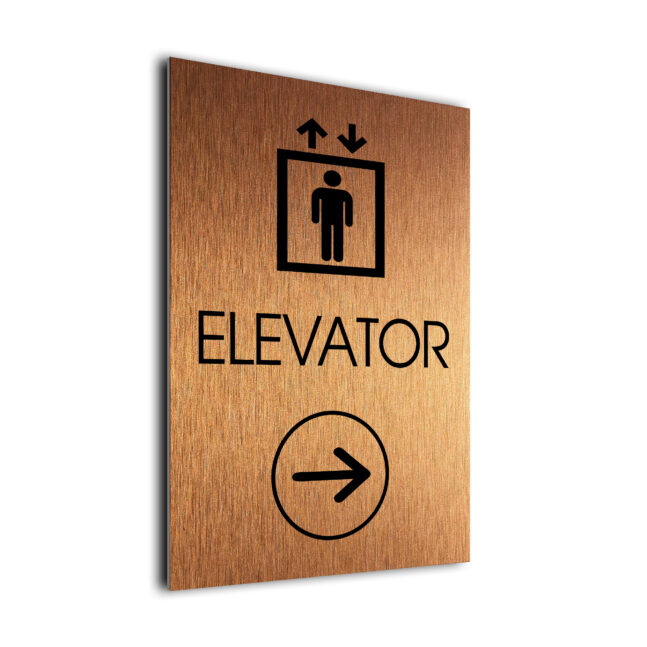 Custom Elevator Directional Sign