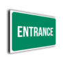 Green Entrance Sign