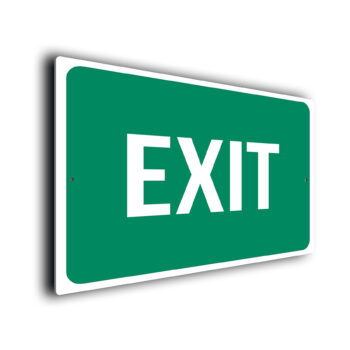 Green Exit Sign