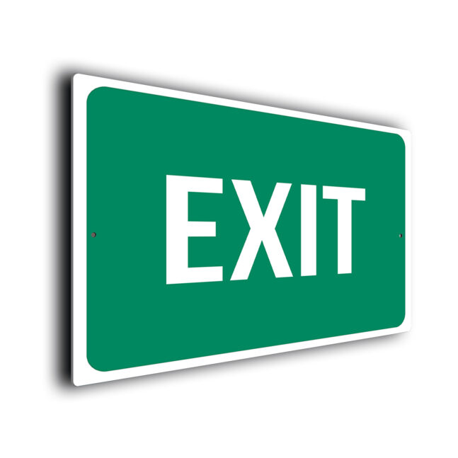Green Exit Sign