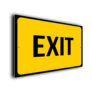 Yellow Exit Sign