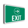 Green Directional Exit Sign