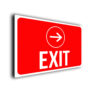 Red Directional Exit Sign