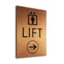 Custom Lift Directional Sign
