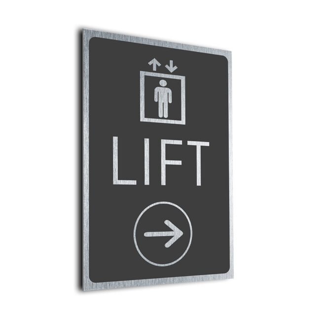 Custom Lift Directional Sign