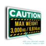 Custom Weight Restriction Sign
