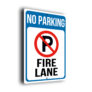 No Parking Fire Lane Sign