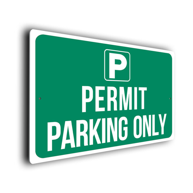 Permit Parking Only Sign PPO272-Green Permit Parking Only Sign