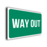 Green Way Out Sign