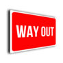 Red Way Out Sign