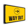 Directional way Out Sign