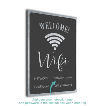 Custom WiFi Password Sign